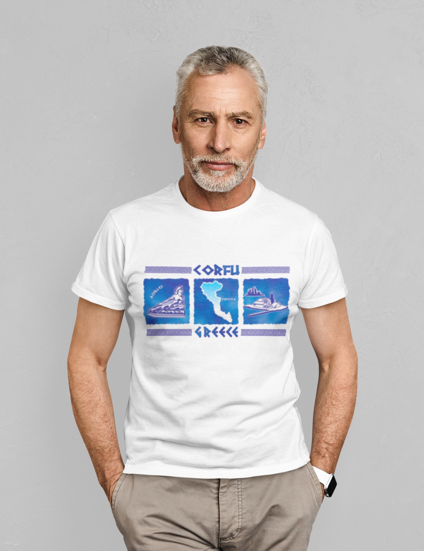 T-shirt-Corfu-Greece-Triptych