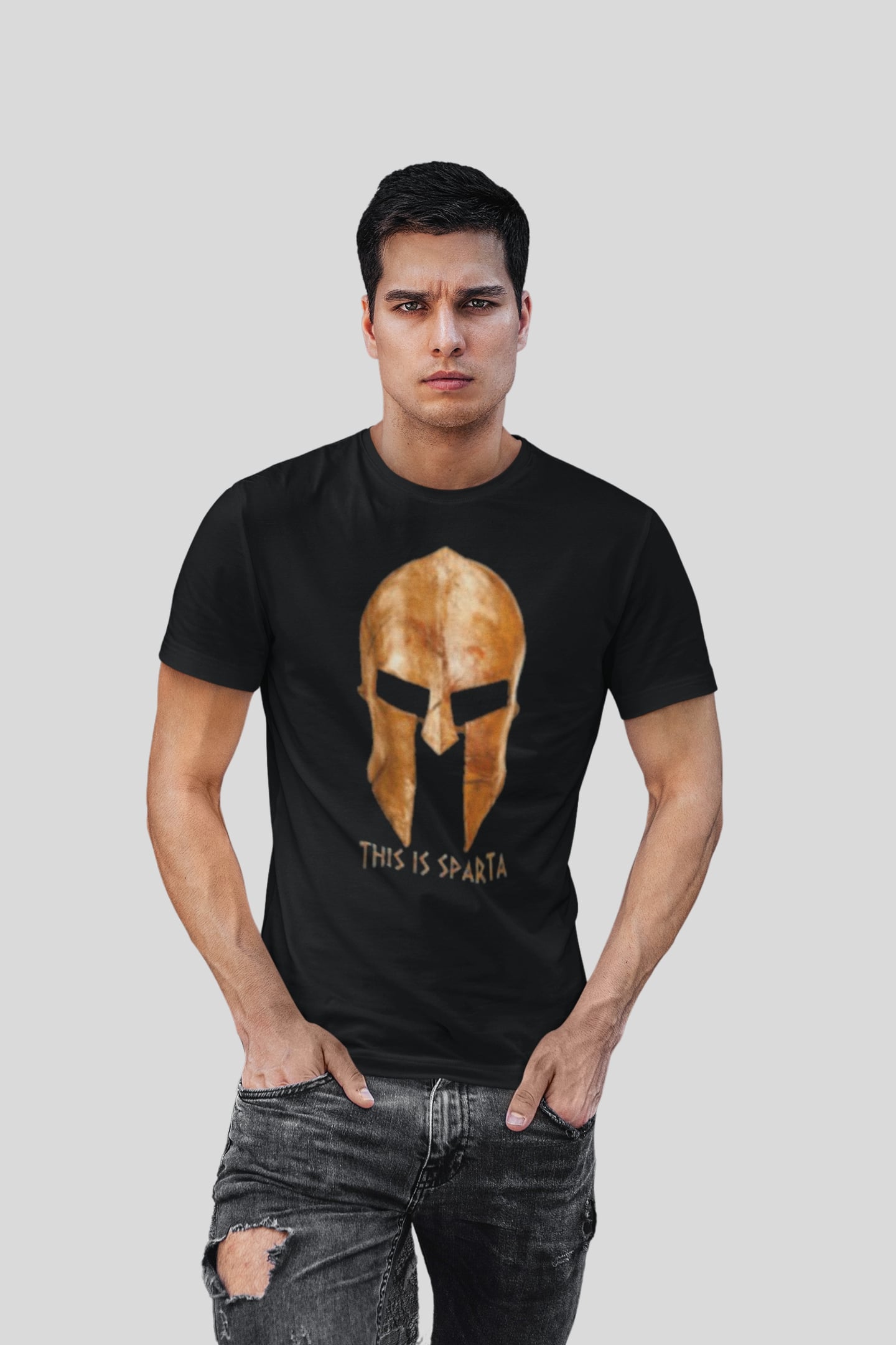 T-shirt-Sparta-helmet